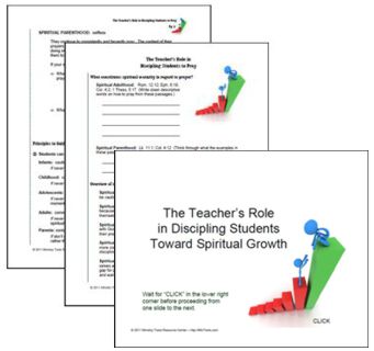 Teacher's Role in Discipling Students Bundle