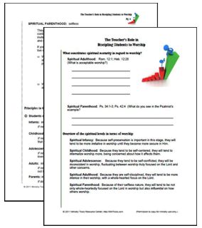Teacher's Role in Discipling Students in Regard to the Word