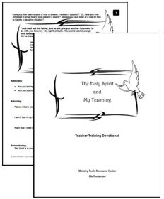 Holy Spirit and Teaching Devotional