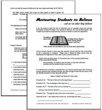 Motivating Students to Believe