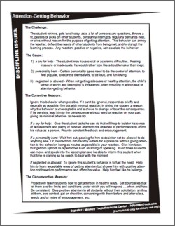 Discipline Issues Looks at Possible Root Causes