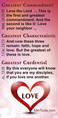 When Teaching on Relationships Emphasize Love as the Top Criteria