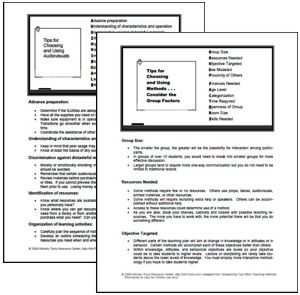 Tips for Choosing and Using Audiovisuals and Teaching Methods