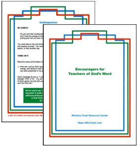 Encouragers for Bible Teachers Battling Discouragement