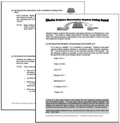 Effective Scripture Memorization Worksheet